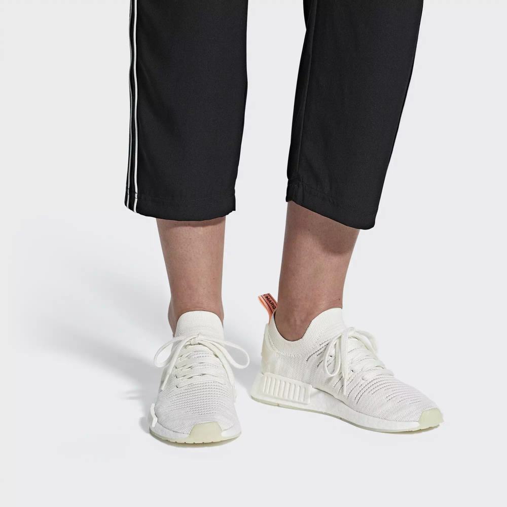 Adidas NMD R1 STLT Primeknit Tenis Blancos Para Mujer (MX-69909)